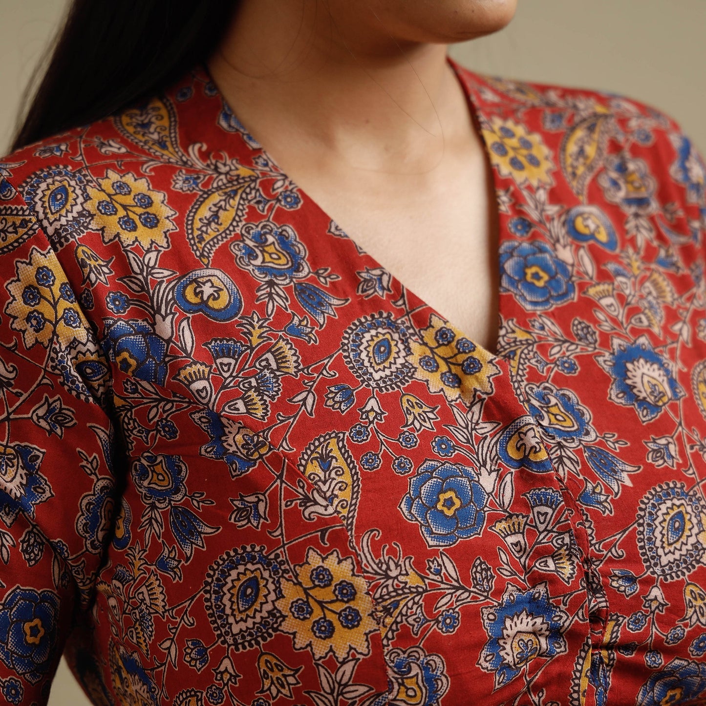 Kalamkari Stitched Blouse
