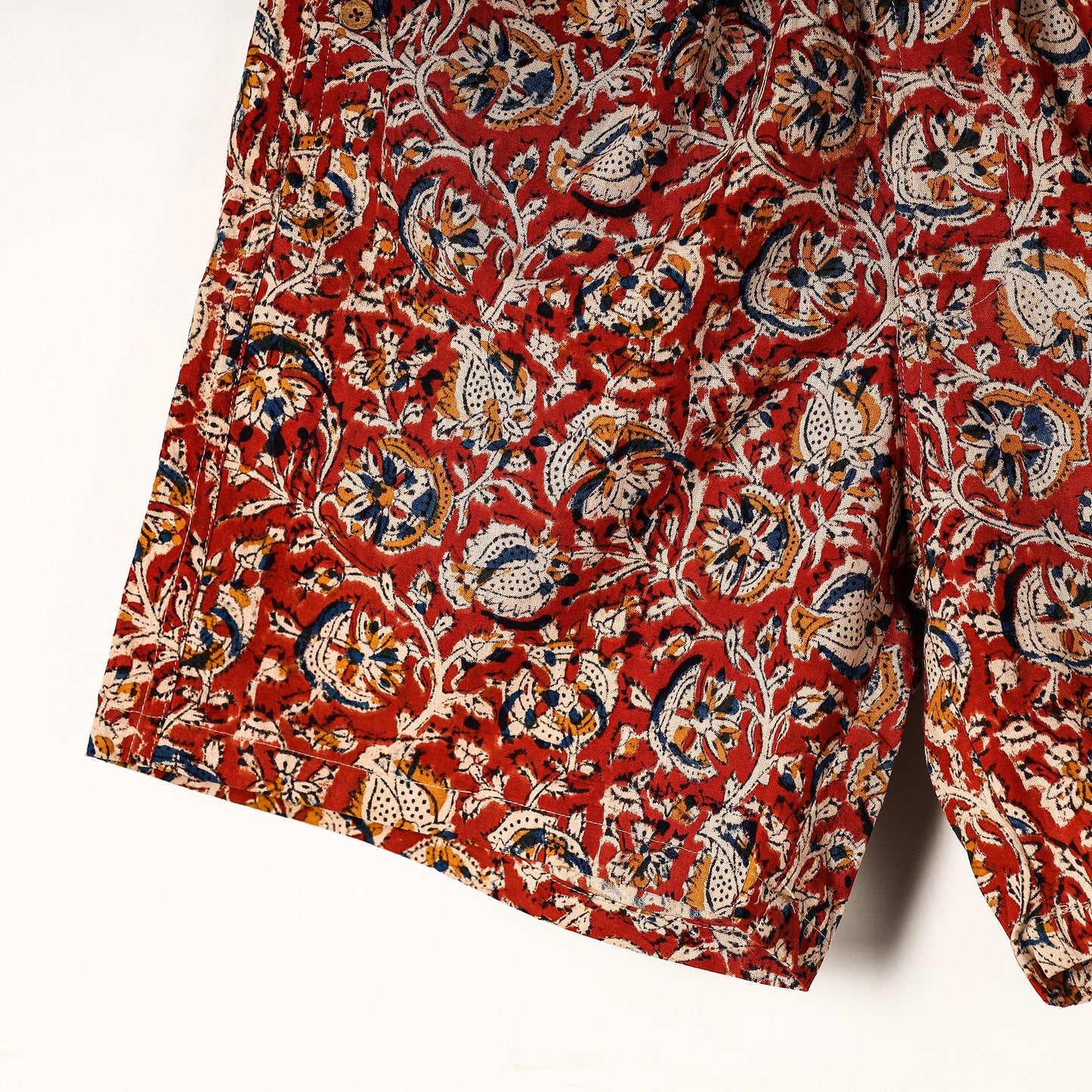 Buy Kalamkari Block Printed Cotton Unisex Boxer/Shorts Online at iTokri.com