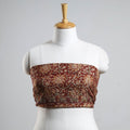 Buy Kalamkari Block Printed Thread & Bead Work Cotton Blouse Piece 