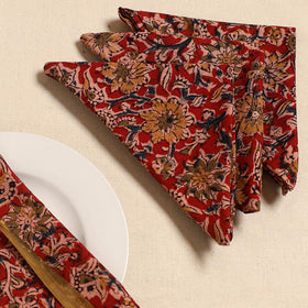 Kalamkari table napkin (set of 4) 36 - handcrafted