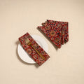 Kalamkari table napkin (set of 4) 36 - handcrafted