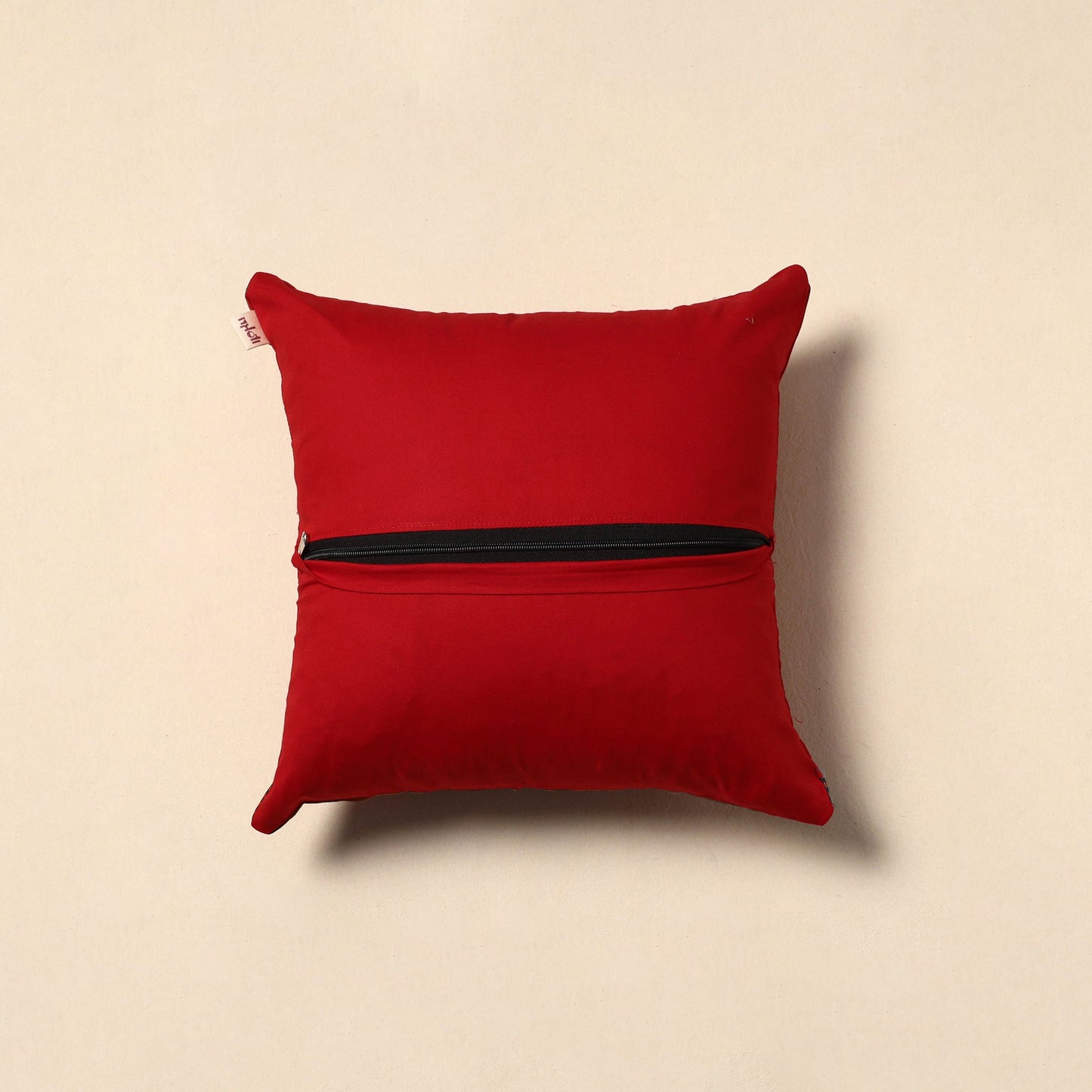 Kanchipuram weave cushion cover 69 - handcrafted