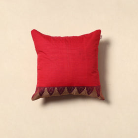 Kanchipuram weave cushion cover 74 - handcrafted