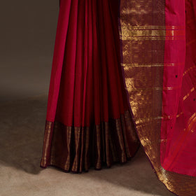 Red - kandangi buti chettinad cotton saree with border 15