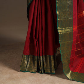 Red - kandangi buti chettinad cotton saree with border 18