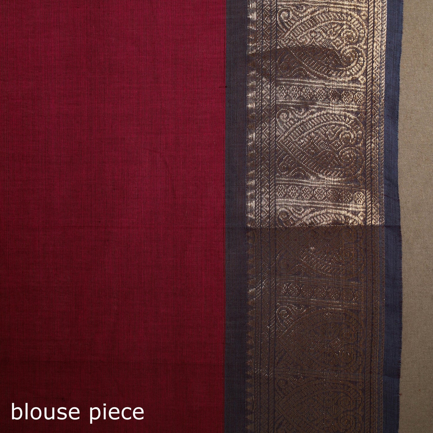 Red - kandangi buti chettinad cotton saree with border 57