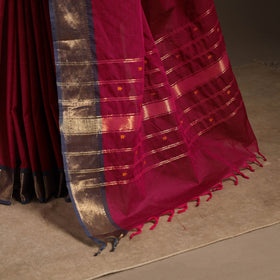 Red - kandangi buti chettinad cotton saree with border 57
