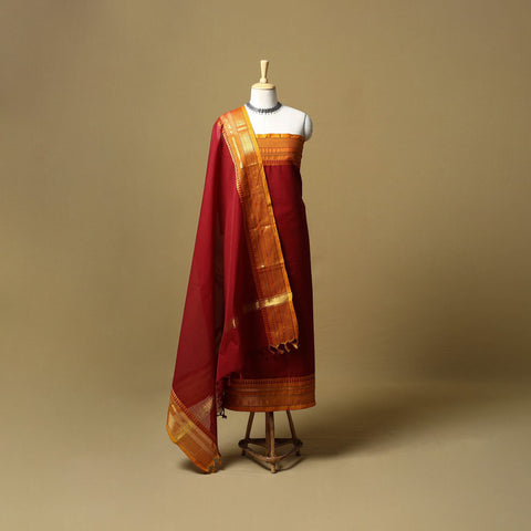 Kandangi chettinad cotton 2pc unstitched dress material 23