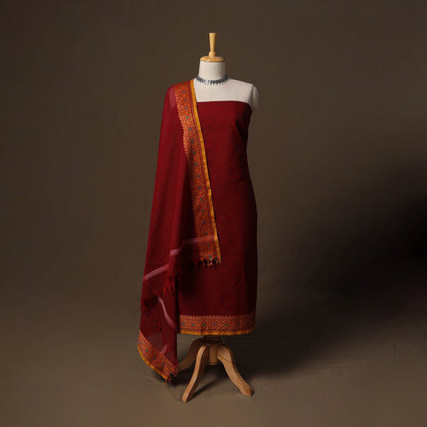 Kandangi chettinad cotton 2pc unstitched dress material 27