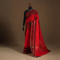 Red Kandangi Chettinad Cotton Saree with Border