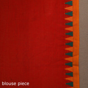 Red - kandangi chettinad cotton saree with border 87