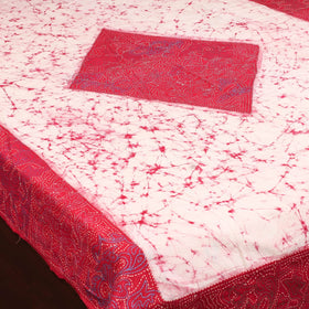 Kantha handwork cotton single hand batik bed sheet 07
