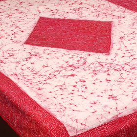 Kantha handwork cotton single hand batik bed sheet 10