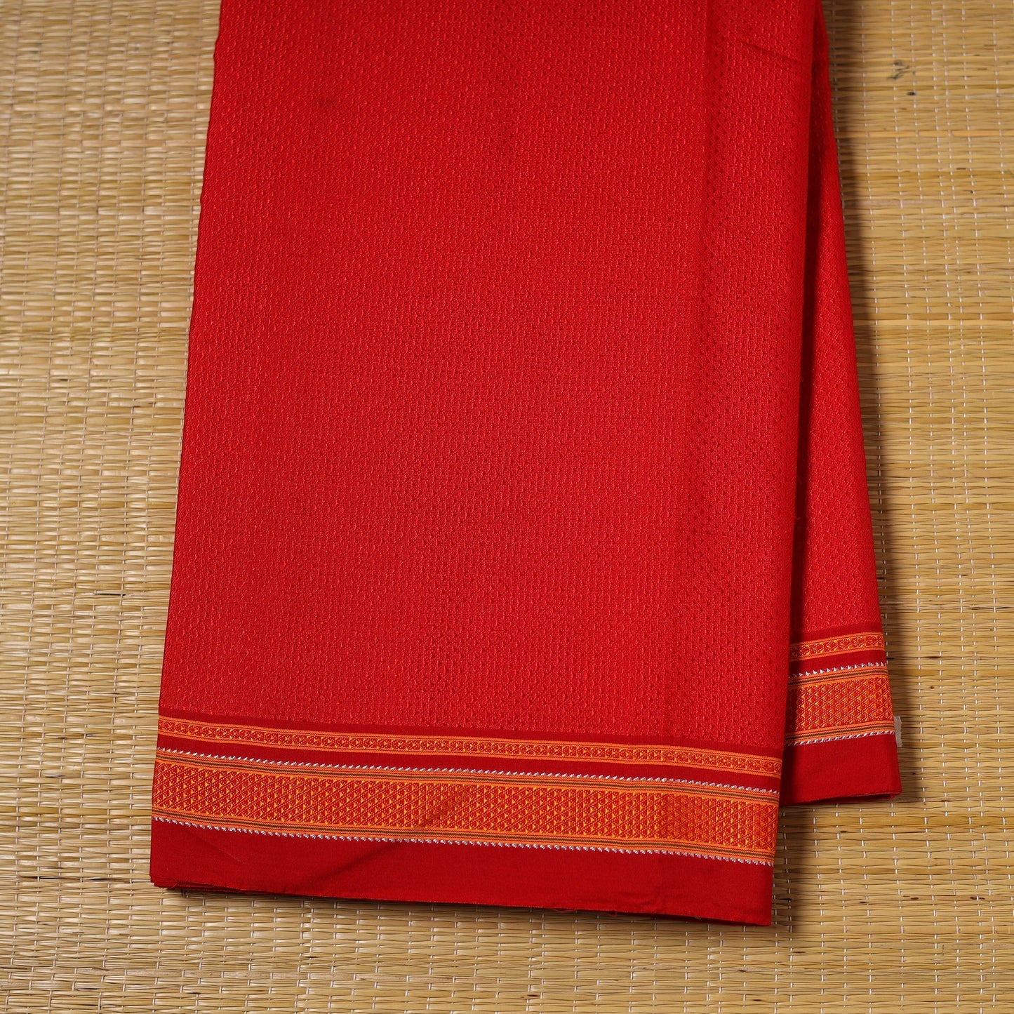 Karnataka weave cotton khun fabric 10 - handcrafted