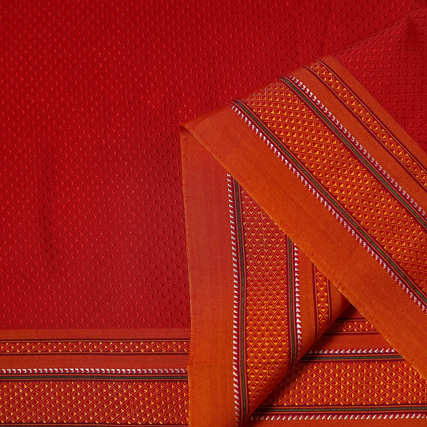 Karnataka weave cotton khun fabric 14 - handcrafted