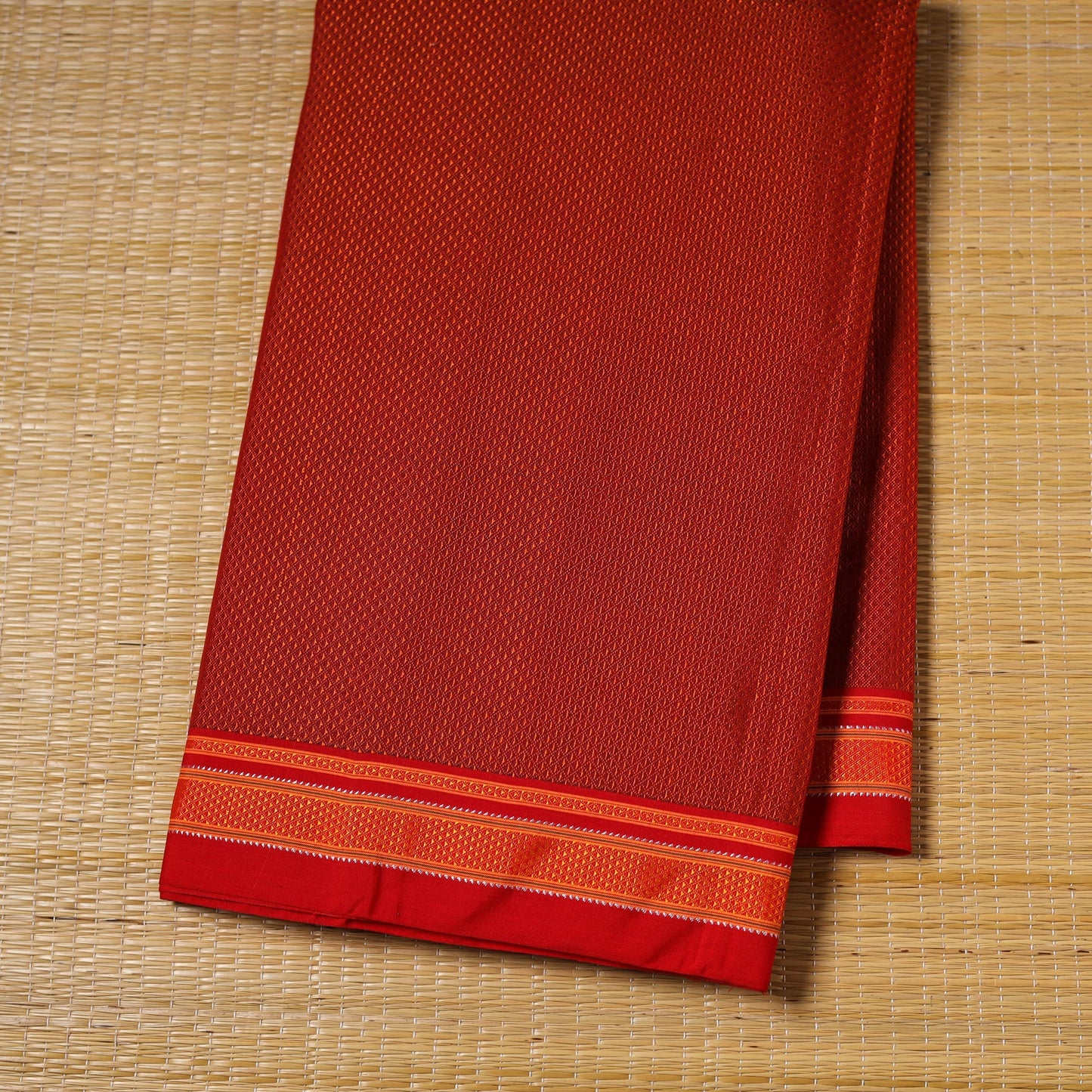 Karnataka weave cotton khun fabric 19 - handcrafted