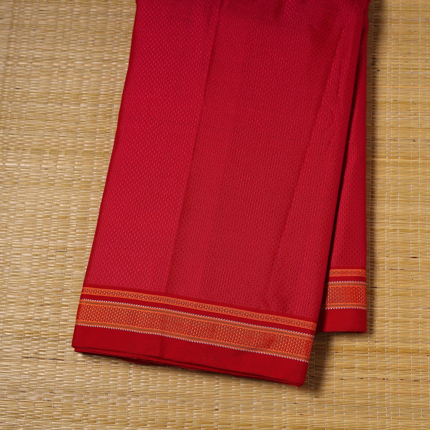 Karnataka weave cotton khun fabric 26 - handcrafted