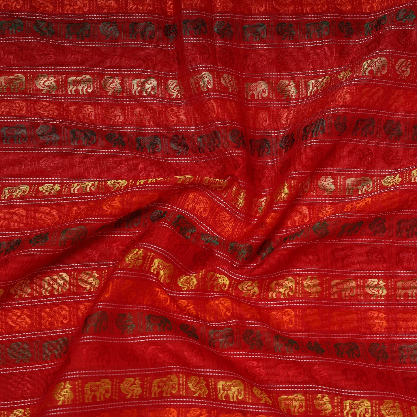 Karnataka weave silk cotton khun fabric 02 - handcrafted