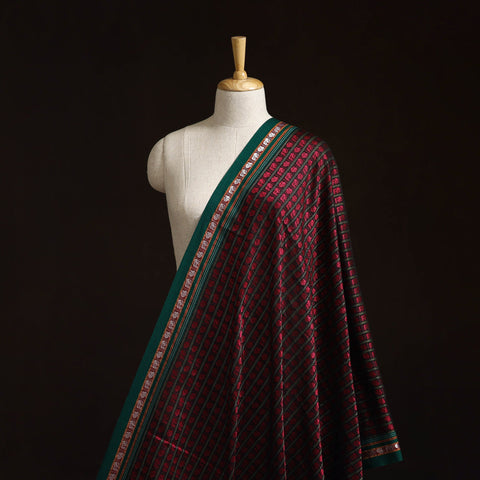 Karnataka weave silk cotton khun fabric 02 - handcrafted