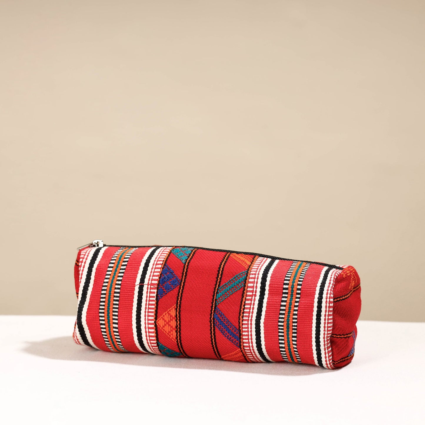  Kashida Stitch Handloom Cotton Multipurpose Toiletry Pouch 