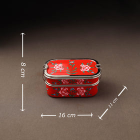 Kashmir enamelware floral handpainted stainless steel 2