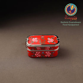 Kashmir enamelware floral handpainted stainless steel 2