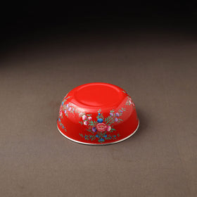Kashmir enamelware floral handpainted stainless steel