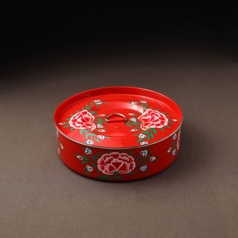 Kashmir enamelware floral handpainted stainless steel