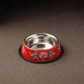 Kashmir enamelware floral handpainted stainless steel pet