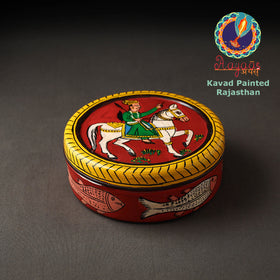  Kavad Handpainted Stainless Steel Chapati Box 