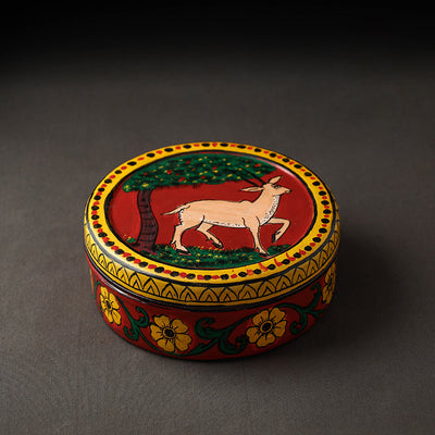  Kavad Handpainted Stainless Steel Chapati Box 