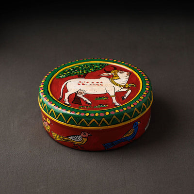  Kavad Handpainted Stainless Steel Chapati Box 