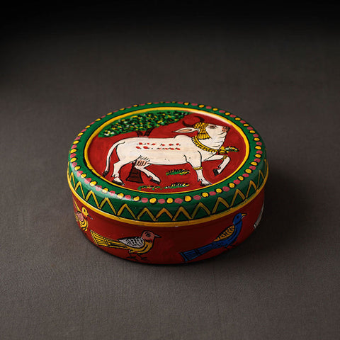  Kavad Handpainted Stainless Steel Chapati Box 