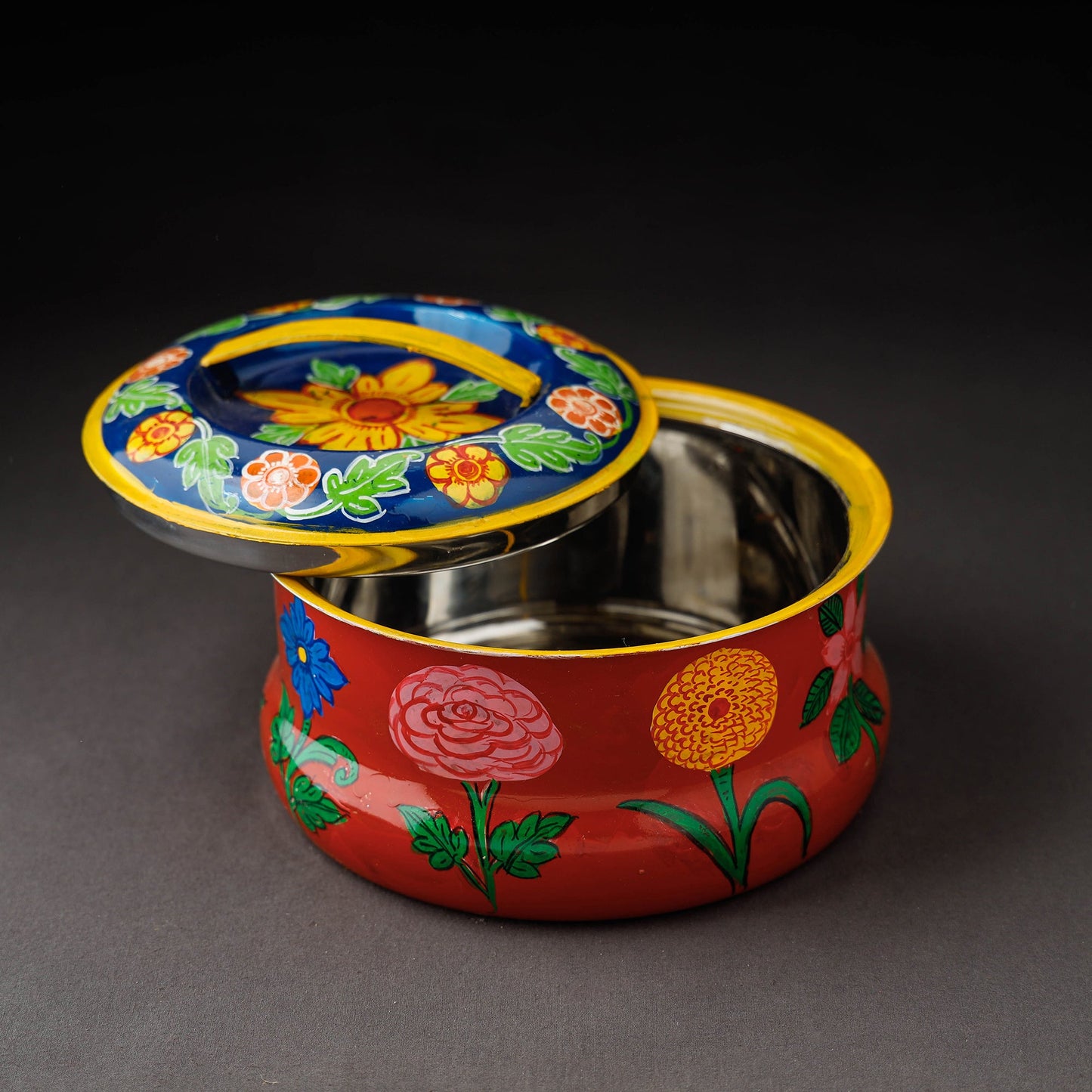  Kavad Handpainted Stainless Steel Casserole 