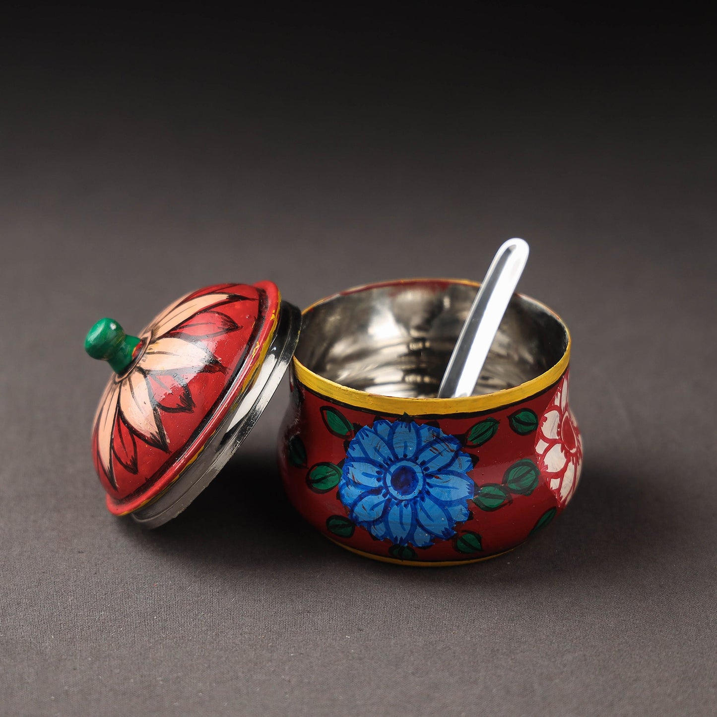  Kavad Handpainted Stainless Steel Ghee Pot 