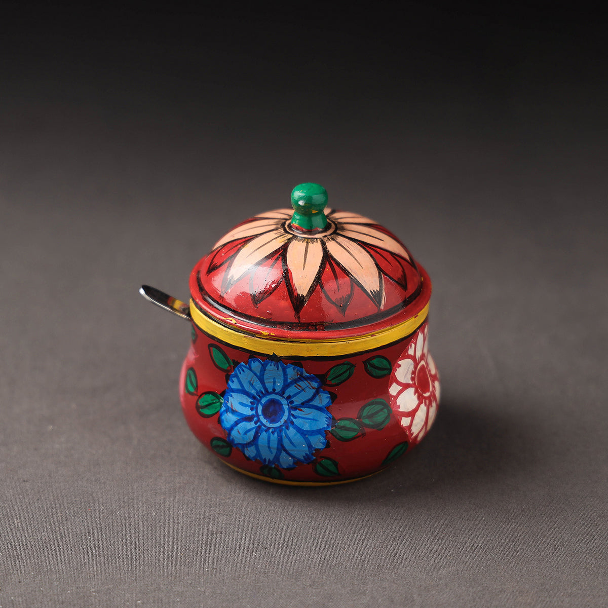  Kavad Handpainted Stainless Steel Ghee Pot 