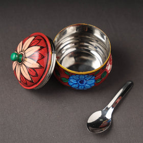  Kavad Handpainted Stainless Steel Ghee Pot 