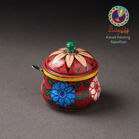  Kavad Handpainted Stainless Steel Ghee Pot 