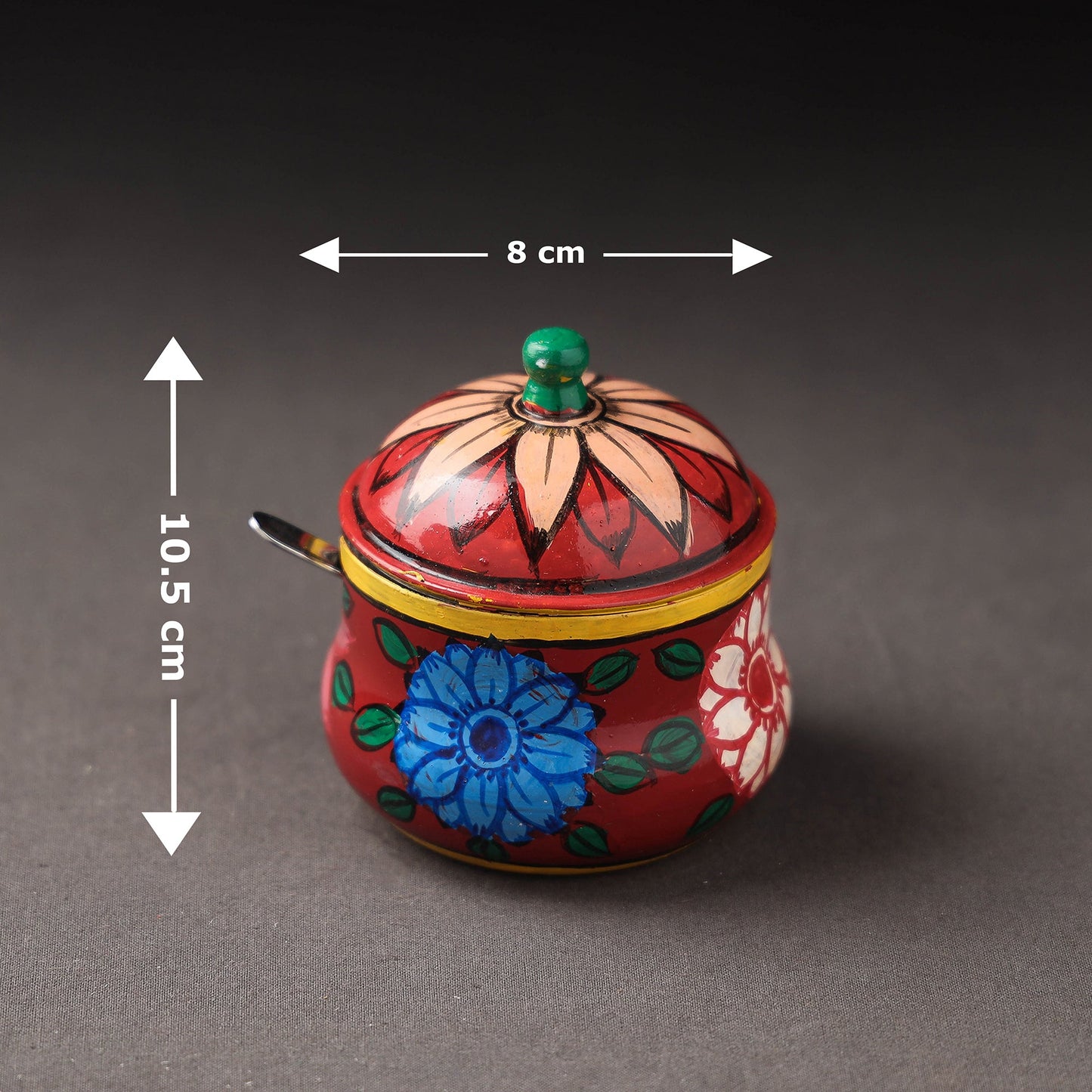  Kavad Handpainted Stainless Steel Ghee Pot 