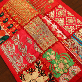 Red - khambadiya patchwork cotton table mats (set of 6) 03