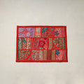 Khambadiya patchwork table mat (12 x 18 in) 12 - handcrafted