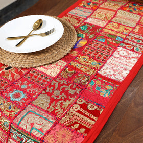 Khambadiya patchwork table runner (71 x 16 in) 07