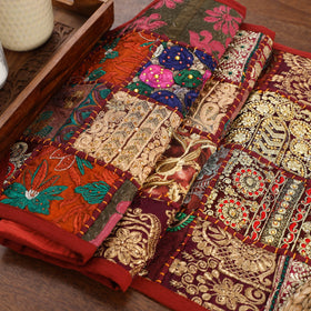 Khambadiya patchwork table runner (71 x 16 in) 09