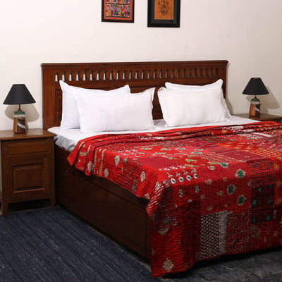 Khambadiya tagai patchwork quilt / gudri / blanket (108 x