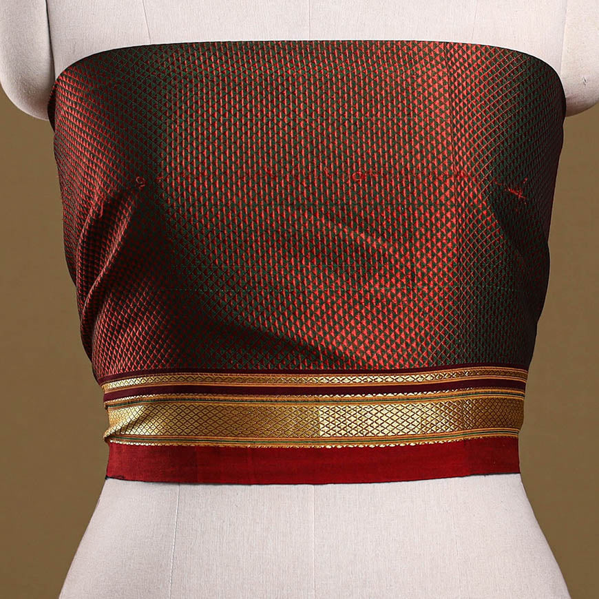 Khun weave cotton blouse piece 05 - handcrafted