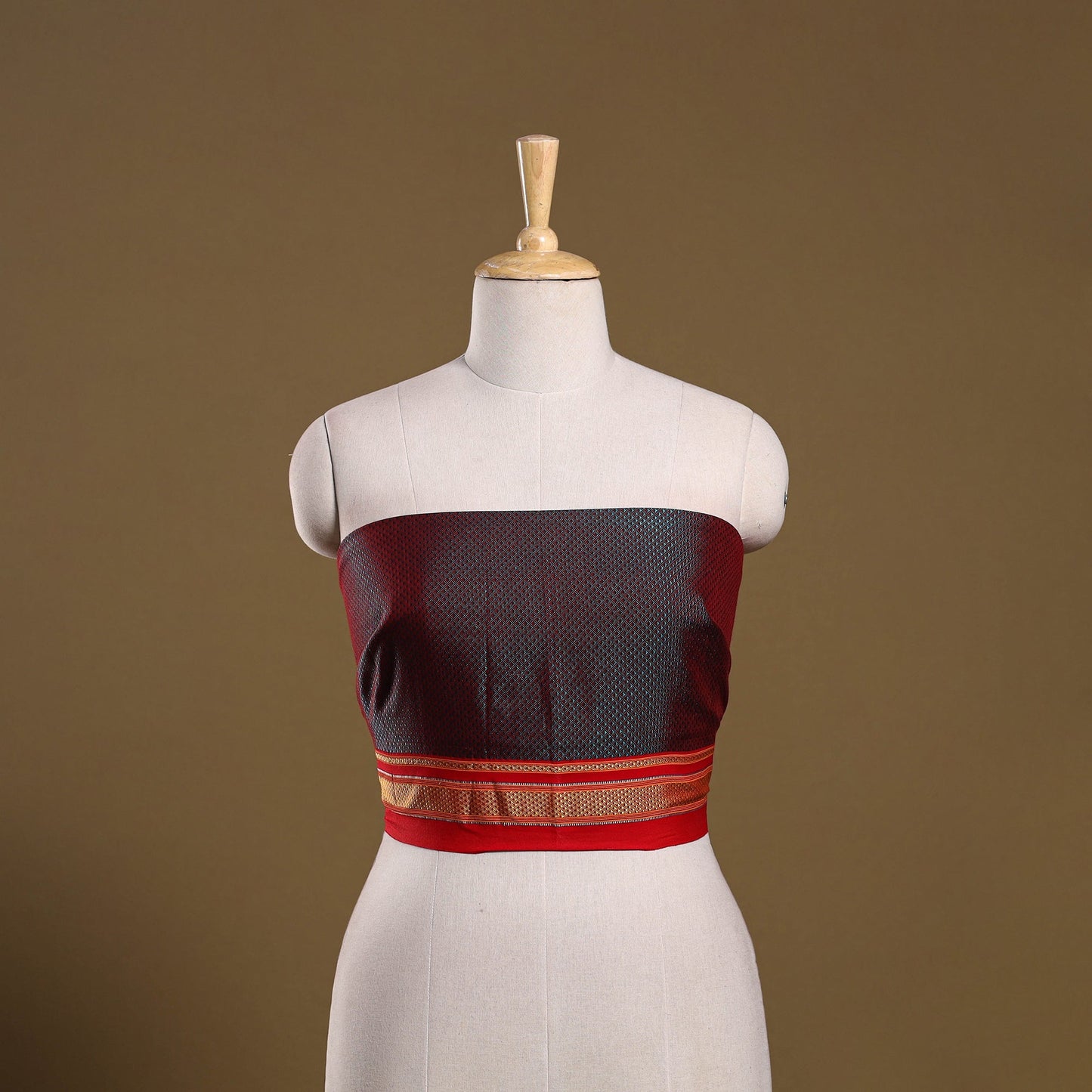 Khun weave cotton blouse piece 13 - handcrafted