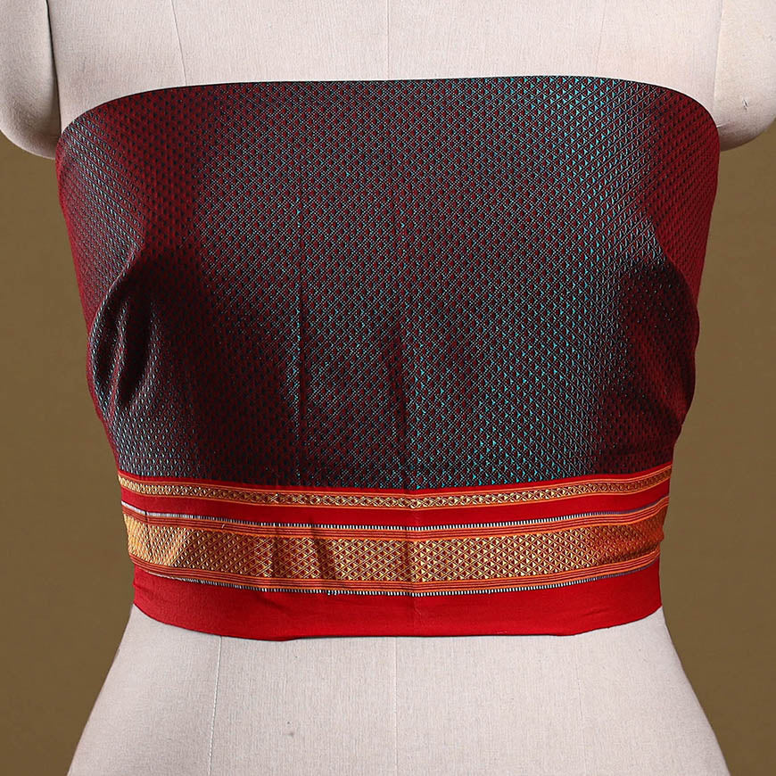 Khun weave cotton blouse piece 13 - handcrafted