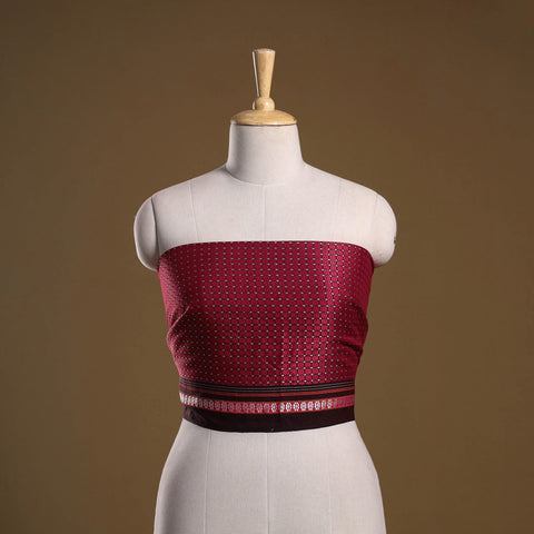 Khun weave cotton blouse piece 63 - handcrafted