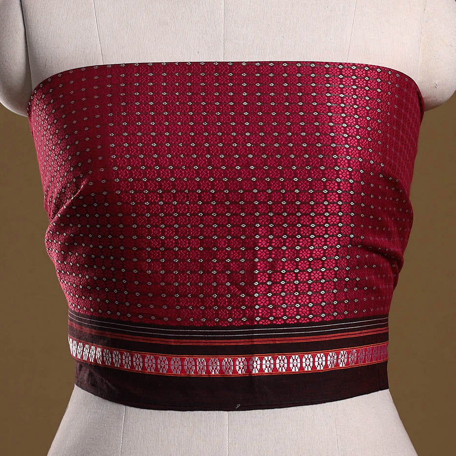 Khun weave cotton blouse piece 63 - handcrafted