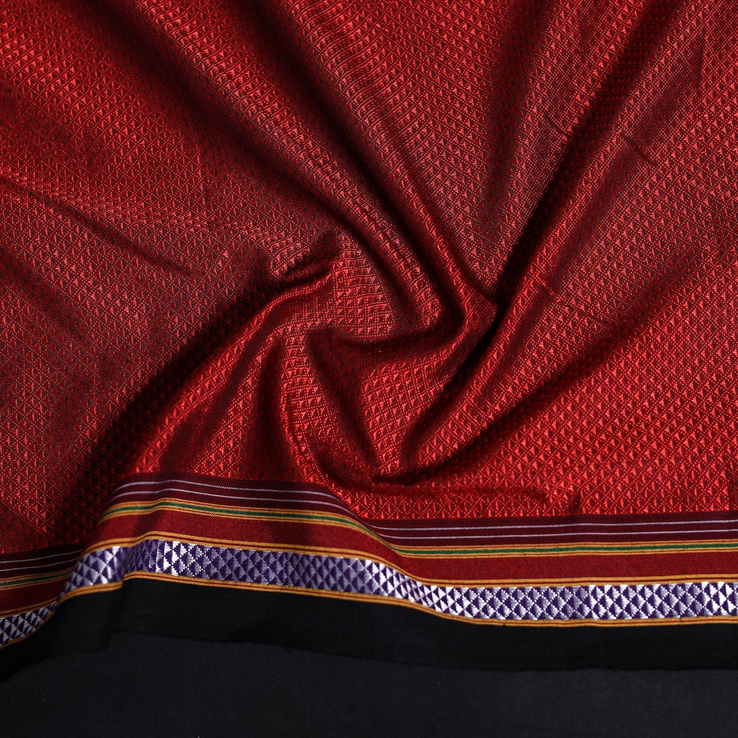 Khun weave cotton blouse piece 67 - handcrafted